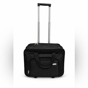 Targus Elegant Black Travel Bag with Wheels laptop carryon GUC